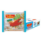 Wai Wai Instant Rice Vermicelli 55g package, dry grocery Asian noodle product, stacked with multiple packs in a box