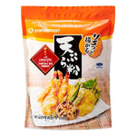 Yamamori Tempura Flour 1kg bag of dry grocery product, white powder used for making crispy tempura batter