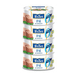Sealect Fitt Tuna Steak in Spring Water 165g x4 cans, showing the unopened cans with the label and product branding.