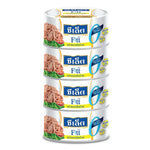 Canned Sealect Fitt Tuna Sandwich in spring water, 165g x4, showing the tuna packed in a sealed can with label and product details.