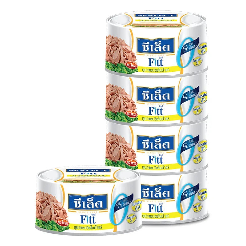 Sealect Fitt Tuna Sandwich in spring water, 165g, packed in a four-pack, ideal for quick, healthy meals and snacks.