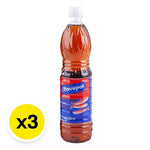 Savepak Fish Sauce 700ml bottles, three-pack, in clear bottles with label, suitable for Asian cuisine cooking and flavoring.