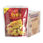 Roza Green Mustard Spicy and Sweet in a 145g jar, shown in a six-pack, part of ROZA dry grocery product lineup.
