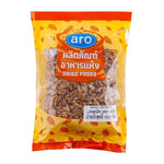 ARO Walnut 1kg in a clear bag, showing fresh, whole walnuts with textured shells, ideal for dry grocery or snacking.