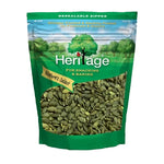 Heritage dry roasted pumpkin seeds in a 454g package, ideal for healthy snacks and dry grocery shopping.