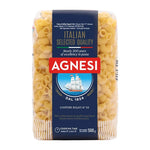 Agnesi Chifferi Rigati No.50 dry pasta in a 500g package, featuring short, ridged pasta tubes from the AGNESI brand.