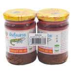 Pantainorasingh shrimp paste with soy bean oil in 200g packs, showcasing the dry grocery product with a close-up of the packaging.