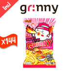 Grinny Biscuit Stick Korean Spicy Chicken flavor, 18g snack, dry grocery confectionery with spicy chicken taste and crunchy texture.