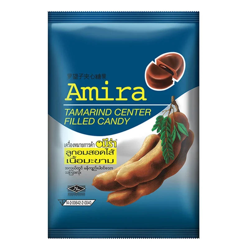 Amira Hard Candy in colorful packaging, a sweet confectionery snack from the AMIRA dry grocery and snack brand.