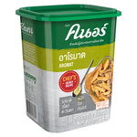 Dry grocery image of Knorr Aromat 1kg seasoning container, showcasing the Knorr brand label and product packaging.