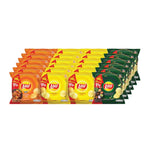 Lay's Salt BBQ Potato Chips Set, 24 bags of 13g each, crispy snack in colorful packaging, ideal for dry grocery and snacks.