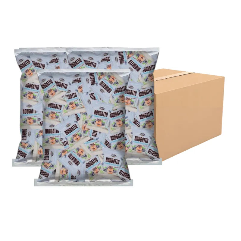 Nezline Nesline Nougatto nougat snacks and Oreo cookies, chewy confectionery treats displayed together in a colorful package.