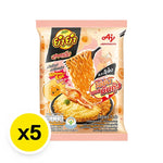 YUMYUM Soodded Instant Noodle with dried scramble egg and shrimp sauce in dry grocery packaging.