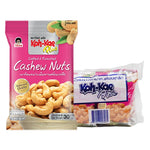 KOHKAE Kohkae Plus Salted Cashew Nuts 30g pack, dry grocery snack with salted roasted cashews in a clear package.