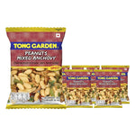 Tong Garden Peanuts Mixed Anchovy snack in 28g x6 packs, dry grocery snack with peanuts and anchovy flavor, in a colorful package.