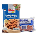 KOHKAE Kohkae Plus Salted Almond snack pack, 28g x6, dry grocery snack with salted almonds in clear packaging.