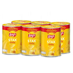 Lay's Stax Potato Chips 42g x6 pack, crispy snack in a sealed bag, part of dry grocery snacks and confectionery.