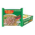 WAIWAI Minced Pork Instant Noodles 60g pack, dry grocery product with cooked noodles and minced pork flavor in a colorful package