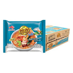 YUMYUM Jumbo Seafood Tom Yum Instant Noodles 63g pack, dry grocery product, featuring colorful noodle packaging with seafood imagery.