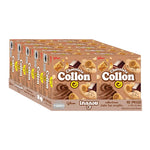 Collon Chocolate snack pack, 46g x10, from COLLON, featuring crunchy biscuit-filled chocolate confections in a colorful wrapper.