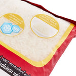 HONG THIP Jasmine Rice 5kg in a clear bag, showcasing long, fragrant grains of dry jasmine rice from the Hong Thip brand.