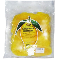 Jns Sunshine dried mango slices, a sweet and chewy confectionery snack with vibrant orange color and textured surface.