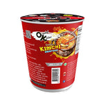 Mama Oriental Kitchen instant cup noodles with kimchi and seafood flavor, 80g x3, in a package with colorful branding.