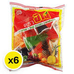 Pipo Carrageenan Jelly Mixed Fruit flavor snack pack showing colorful jelly pieces in clear packaging.
