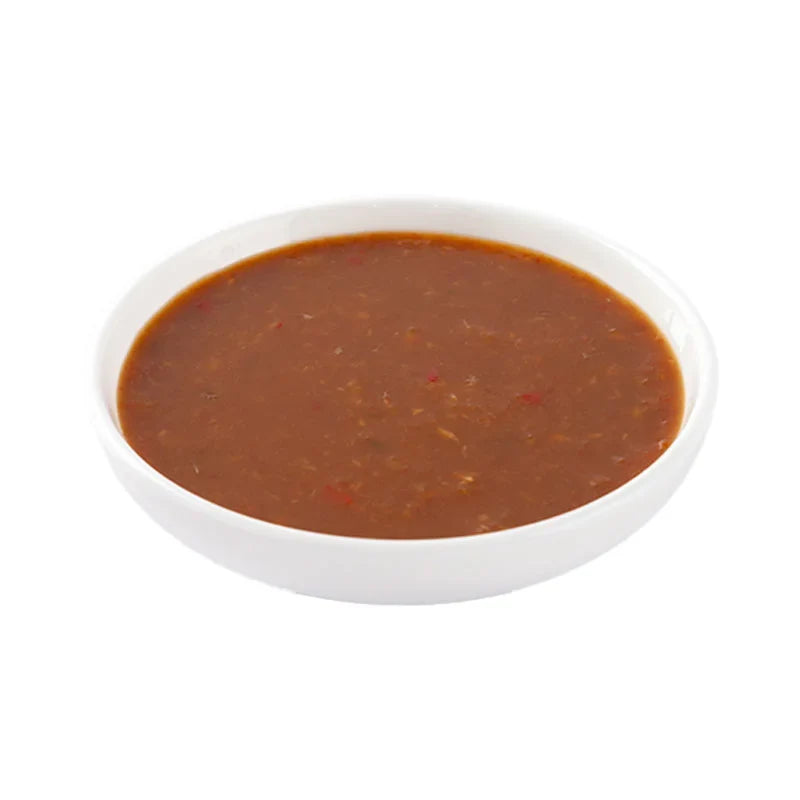 Close-up of ARO Chicken Rice Dipping Sauce 500g jar, showing the label and sauce container on a plain background.