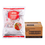 A package of ARO Fishsauce 7g, 600 pieces, dry grocery product, showing individual fish sauce sachets in a box.
