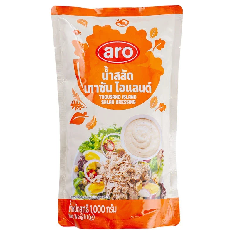 A 1kg package of ARO Thousand Island Salad Dressing dry grocery product, showing the product packaging and branding.