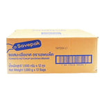 Bulk pack of 12 SAVEPAK Tomato Sauce bottles, 1kg each, for dry grocery storage and cooking.