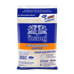 Double Kirin rice noodles in 1kg package, dry grocery product with thin, white rice noodles displayed in a clear bag.