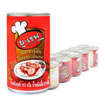 U-CHEF Sardines in Tomato Sauce 145g, displayed in a can with label, stacked in a retail setting.