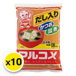 Ikkyu San Marukome Miso Soup dry grocery, 1kg x10 packs, showing the packaged miso soup product in a clear view.