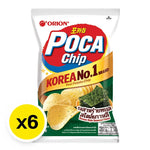 Orion Poca Chips Korean Seaweed Flavor in 60g packs, a crispy snack from the dry grocery and snack confectionery category.