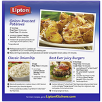Lipton Recipe Secrets Onion Soup and Dip Mix in a package, ideal for enhancing recipes and dips with onion flavor.