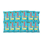 Rise Buddy Rice Chippies snack in a colorful bag, crispy rice cracker treats from Rise Buddy dry grocery snack line.