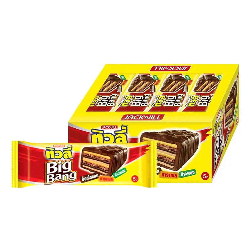 Tivoli Big Bang Wafer 25g, crispy chocolate-filled wafer snack from TIVOLI in dry grocery and confectionery category.