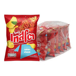 Tasto Potato Rock Chips Pla Sam Rod 42g snack bag, crispy potato chips in colorful packaging, ideal for dry grocery and snack lovers.