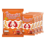 Hanami Prawn Cracker Hot & Chili, 52g snack bag, crispy seafood flavored snack from Hanami, perfect for spicy snack lovers.
