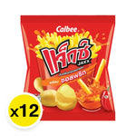 JAXX Jaxx Extrude Paprika snack package showing colorful extruded paprika-flavored snacks in 12g x 12 packs.