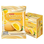 Dewberry Puff Cake with lemon custard cream, 15g snack, dry grocery confectionery, golden puff pastry with lemon filling