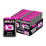 Halls XS Mixed Berry lozenges in 12g packages, small snack candies from HALLS for dry grocery and confectionery.