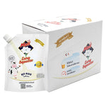 MALI Sweetened Condensed Milk 250g package, stacked in a box, for use in baking and desserts, in a clear plastic wrapper.