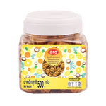 ARO Coconut Milk Biscuit with Pineapple Jam in 500g package, dry grocery snack with coconut and pineapple flavor, branded confectionery.