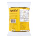 Manora Fried Prawn Crackers, 75g packs, crispy seafood snack from MANORA, shown in a colorful display of crunchy prawn crackers.