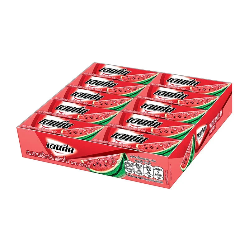 Dentyne Watermelon Stick Gum, 12.5g x20 packs, chewy confectionery snack with watermelon flavor from DENTYNE.
