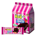 Tivoli Twin Jumbo Strawberry 35g dry snack bag featuring colorful strawberry-flavored candies from the TIVOLI brand.