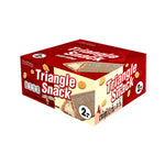 Triangle wafer with milk filling, 6.5g snack by TRIANGLE, showcasing the crisp wafer layers and creamy milk filling inside.